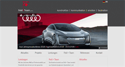 Desktop Screenshot of feldundteam.com